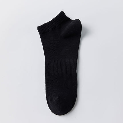 Men's Spring Summer Boat Socks Mesh Breathable Sweat-absorbent Short-tube Cotton Socks 