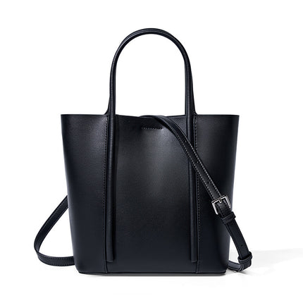 Women's Genuine Leather Large Capacity Tote Bag Summer Large Handbag Cowhide Shoulder Bag