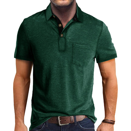 Wholesale Men's Summer Short-sleeved Lapel T-shirt POLO Shirt