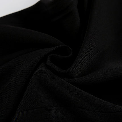 Wholesale Women's Summer Fashion Temperament Black Simple Vest Suit Two Piece Set