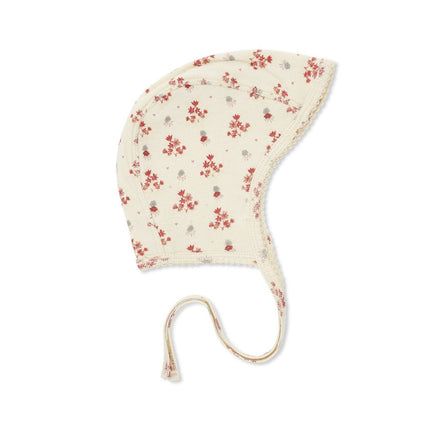 Wholesale Infant Protective Cap Cartoon Printed Cotton Newborn Lace-up Hat Children's Cap