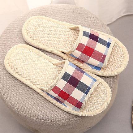 Wholesale Summer Home Non-slip Soft-soled Linen Slippers