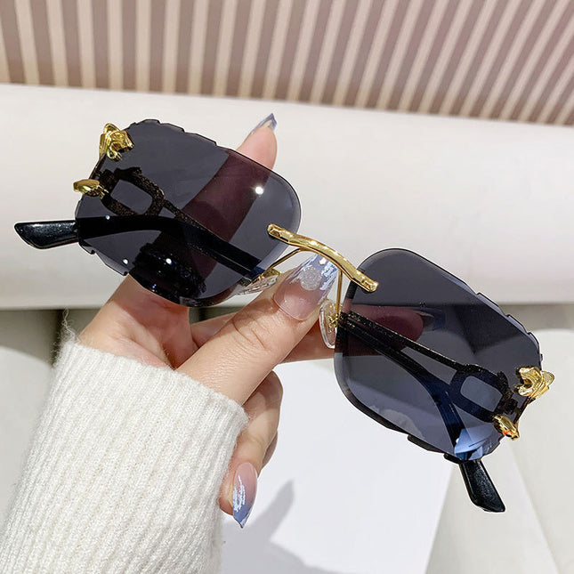 Women's Personalized Outdoor Trendy Frameless Square Cut-edge Sunglasses