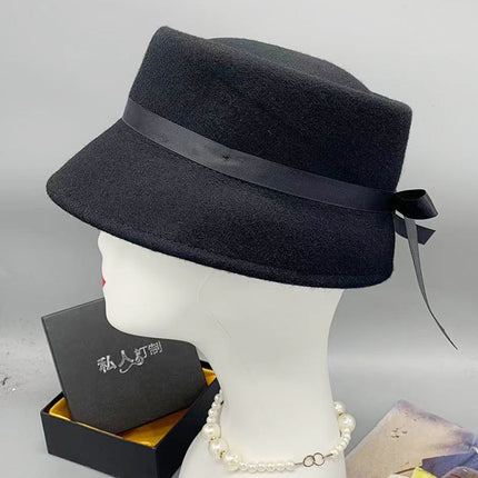 Wholesale Women's Irregular Woolen Bucket Hat Autumn and Winter Basin Hat 