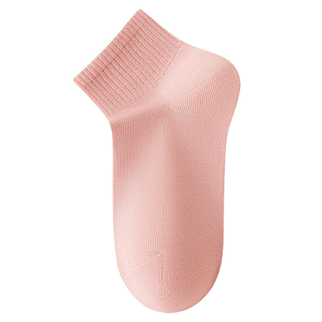 Women's Spring  Autumn Antibacterial Deodorant Breathable Sweat-Absorbent Cotton Boat Socks