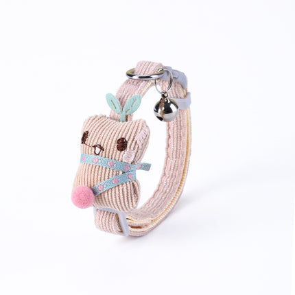 Wholesale Pet Collar Cute Cartoon Little Tree Man Bell Collar Cat Necklace Accessories 