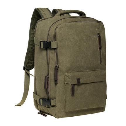 Men and Women Casual Canvas Backpack Outdoor Large Capacity Handbag Student School Bag