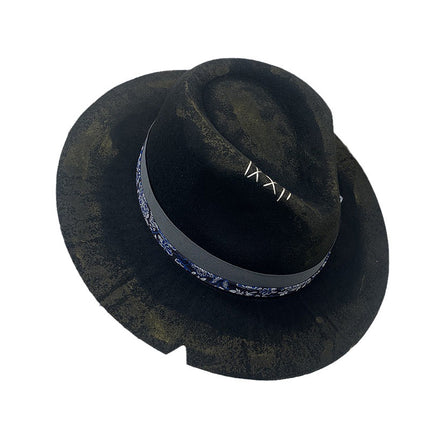 Wholesale Fall Winter Woolen Hats Cowboy Hats Retro Jazz Hats Felt Hats