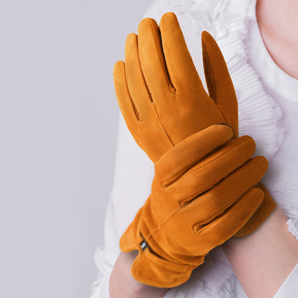 Wholesale Women's Winter Deerskin Outdoor Warm Touch Screen Gloves