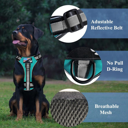 Wholesale Dog Tactical Harness Nylon Handheld Dog Vest Outdoor Military Dog Training Harness