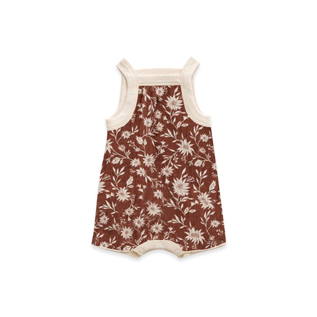 Infant Summer Bodysuit Toddler Baby Floral Sleeveless Sling Romper