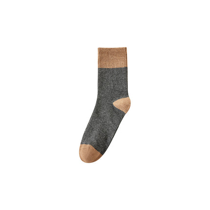 Men's Antibacterial Cotton Mid-calf Socks Absorb Sweat Breathable Stockings