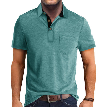 Wholesale Men's Summer Short-sleeved Lapel T-shirt POLO Shirt