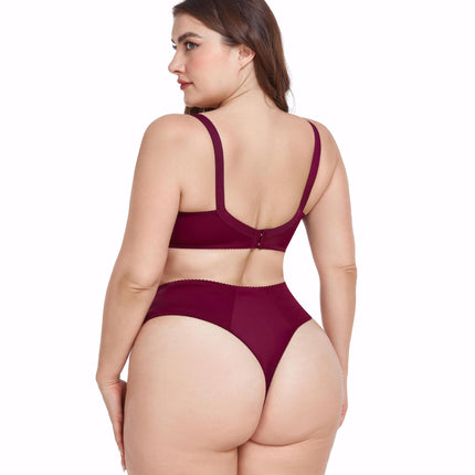 Wholesale Women's Plus Size Lace Sexy Push-up Bra Panty Set