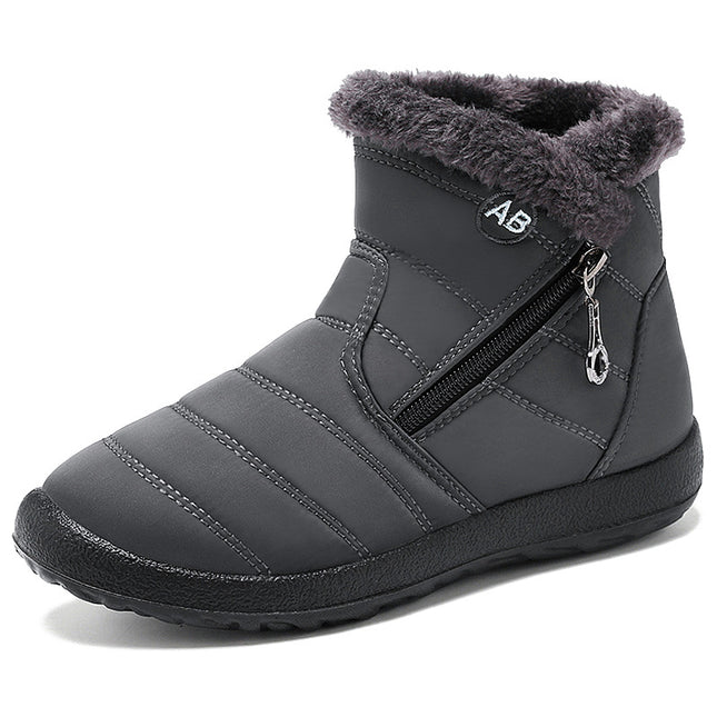 Wholesale Women's Winter Faux Fur Warm Shoes Plus Size Cotton Padded Boots