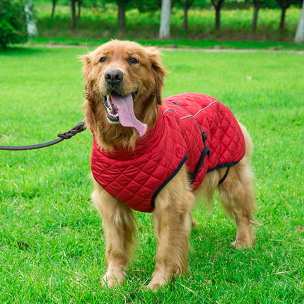 Dog Clothes Reflective Large Dog Universal Outdoor Jacket Thickened Padded Coat Pet Supplies