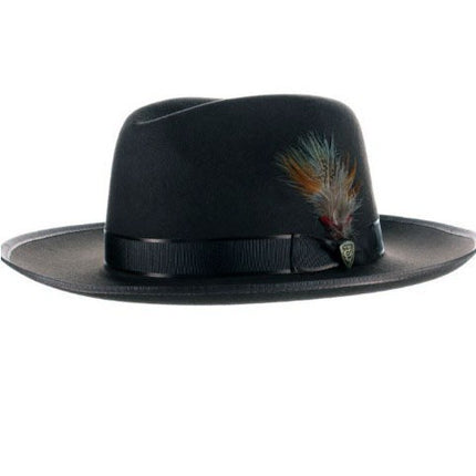 Wholesale Men's Autumn and Winter Wool Felt Hat Ribbon Bow Jazz Hat 