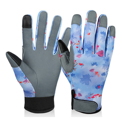 Wholesale Wear-resistant and Breathable Sheepskin Touch Screen Outdoor Garden Gloves