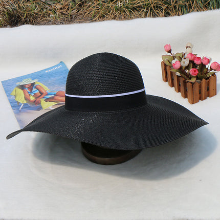 Wholesale Sun Protection White Large Brim Beach Hat