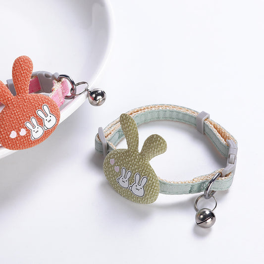 Dog Collar Cartoon Rabbit Cat Collar Cute Cat Collar Necklace Pet Accessories