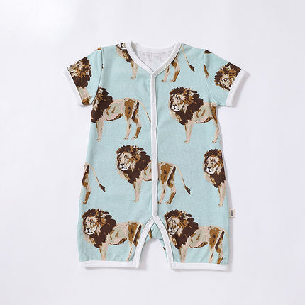 Infant Summer Short-sleeved  Thin Romper Newborn Baby Jumpsuit