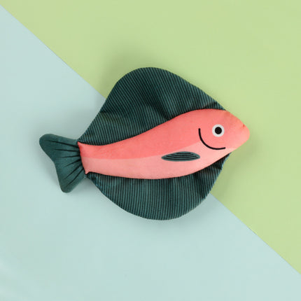 Simulated Fish Catnip Fish Pet Plush Pillow Cat Self-exciting Ring Paper Toy Cat Stick