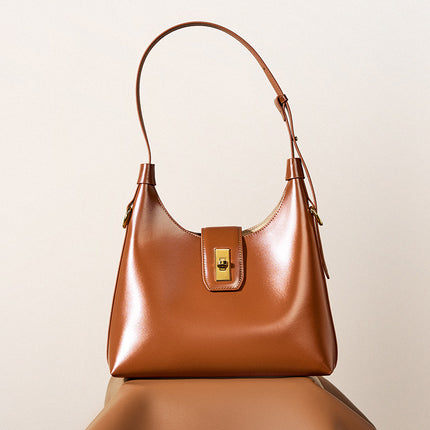 Women's Leather Shoulder Bag Genuine Leather Retro Tote Bag
