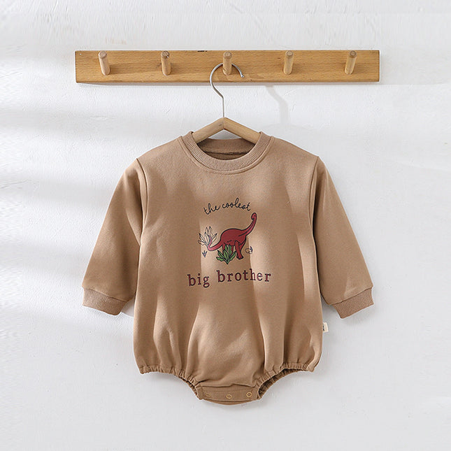 Baby Spring Long Sleeve Triangle Romper Infants Printed Hoodies Bodysuits