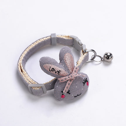 Wholesale Pet Collar Cartoon Bunny Bell Collar Small Dog Teddy Neck Collar Cat Necklace