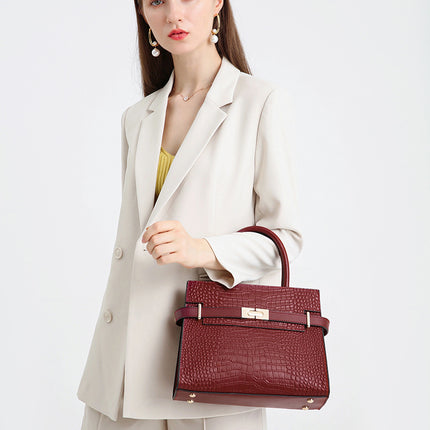 Middle-aged Women's Bag Light Luxury Large Capacity Genuine Leather Wedding Bag Mother's Handbag