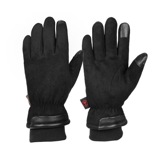 Wholesale Warm Touchscreen Ski Gloves with Threaded Cuffs Waterproof Pocket Inside