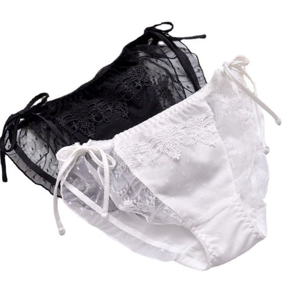 Wholesale Girls Cute Lace Ruffles Triangle Tie Panty Underwear