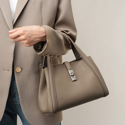 Women's First Layer Cowhide Shoulder Crossbody Bag Handbag 