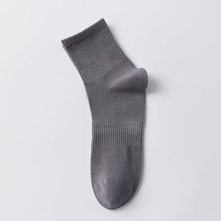 Wholesale Men's Spring and Summer Thin Mid-calf Mesh Breathable Cotton Socks