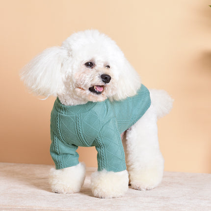 Pets Teddy Bichon Pomeranian Puppy Spring Autumn Elastic Two-leg Basement Shirt