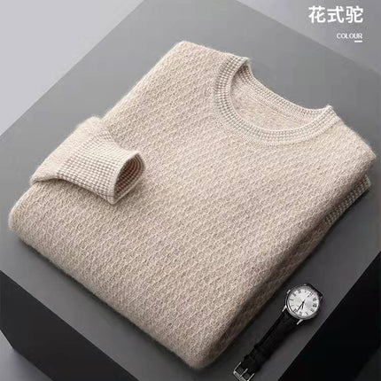 Wholesale Men's Autumn Winter Round Neck Knitted Cashmere Sweater