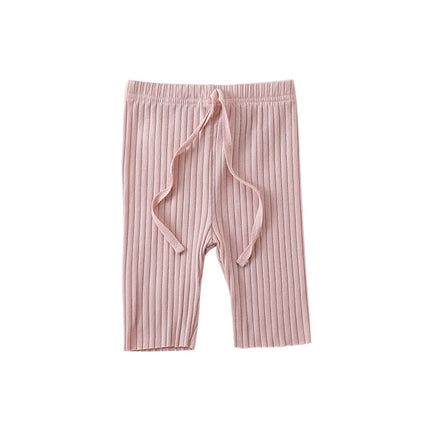 Newborn Baby Summer Cotton Solid Color Pants