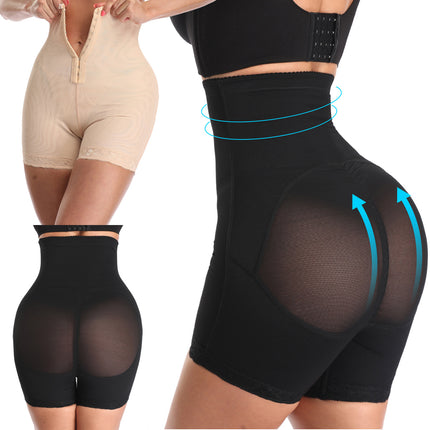 Wholesale Ladies Large Size High Waist Tummy Control Butt Lift Shorts