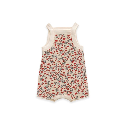 Infant Floral Sling Romper Newborn Baby Summer Shorts Jumpsuit