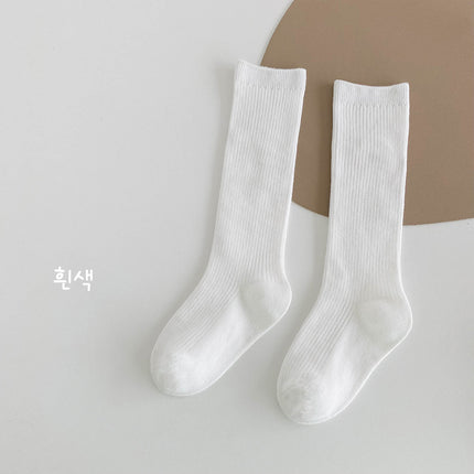 Wholesale Girls Autumn Solid Color Cotton Stockings