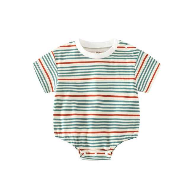 Newborn Baby Summer Short Sleeve Onesies Infants Triangle Bodysuit