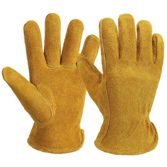 Wholesale Anti-slip Wear-resistant Fire Protection Cowhide Welding Gloves