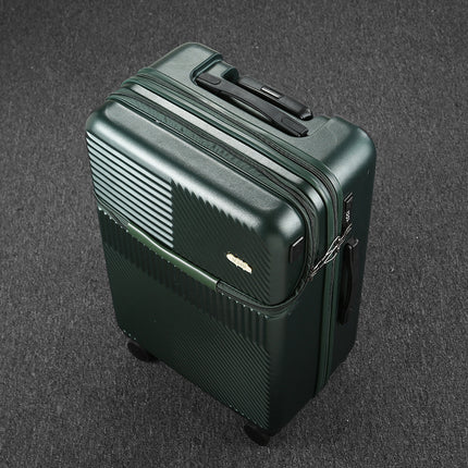 Front Opening Suitcase Women's Multifunctional Trolley Suitcase Suitcase Men's 20-inch USB Password Box