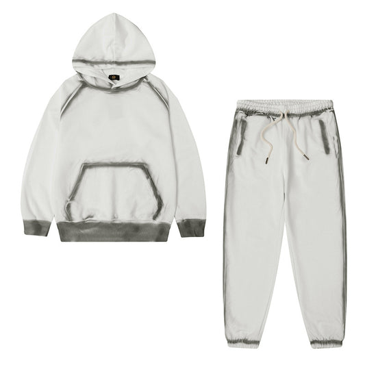 Wholesale Kids Terry Cotton Dyed Hooded Sweatshirt & Joggers Set