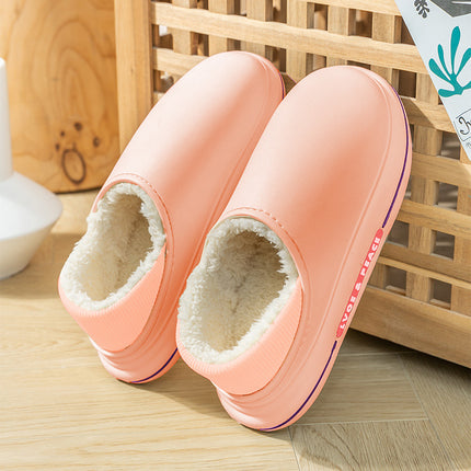 Wholesale Women's Winter Warm and Waterproof Thick-soled Slippers 