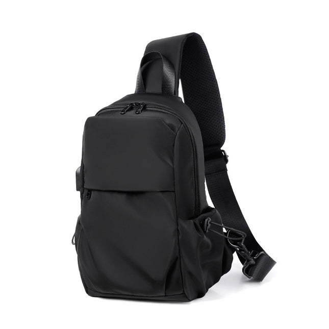 Wholesale Men's Shoulder Bag Crossbody Chest Bag Usb Charging Gift Casual Sports Backpack