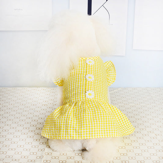 Wholesale Pet Summer Thin Dress Dog Dress Cat Two-legged Pet Clothes