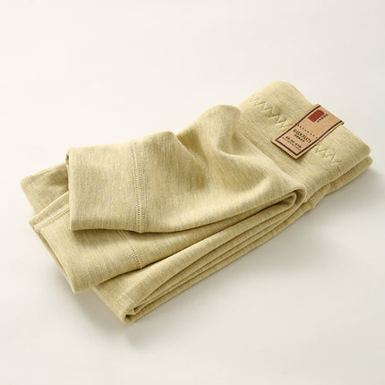 Wholesale Children's Warm Thickened Silk Wool High Waist Long Johns