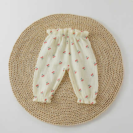 Infant Baby Summer Cotton Gauze Bloomers Thin Pants