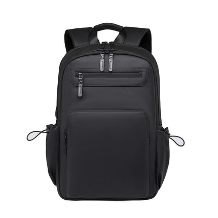 Men's High-end Backpack Business Backpack PU Three-dimensional Casual 15.6-inch Laptop Bag